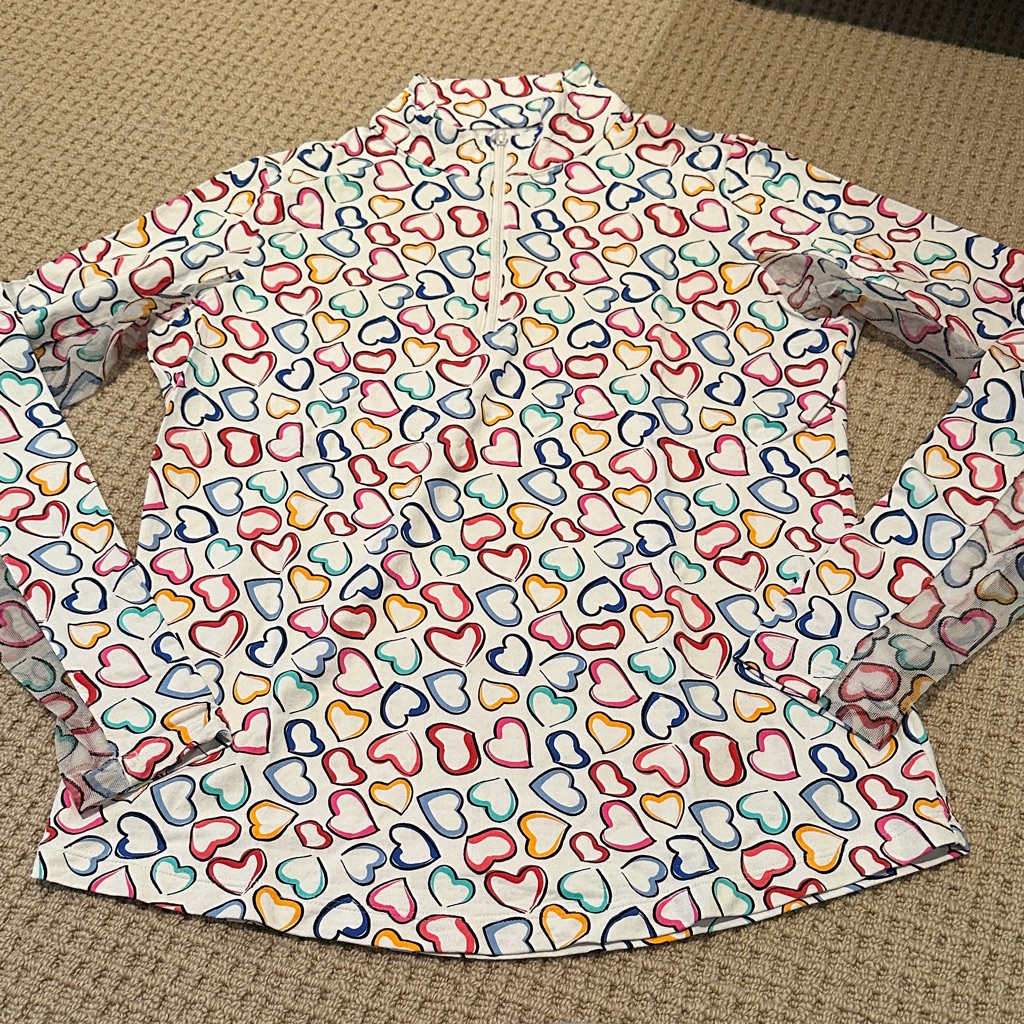 Ibkul Colorful Heart Pattern Women’s Shirt